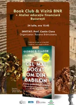 Book Club + Atelier educație financiară și Tur BNR