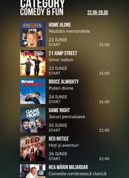 Cinema sub stele: Comedy & Fun Week