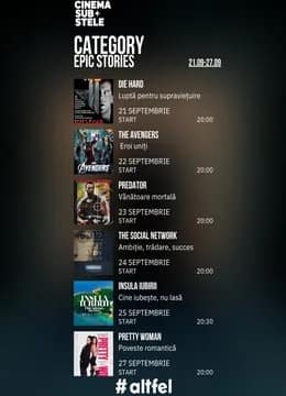 Cinema sub stele: Epic Stories Week