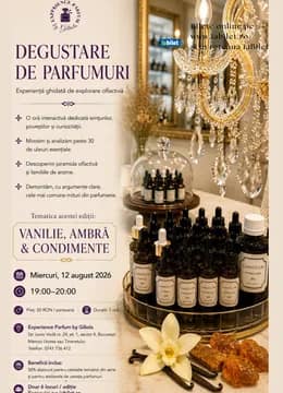Degustare de Parfumuri - Vanilie, Ambră și Condimente