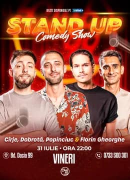 Stand-up Comedy cu Cîrje, Dobrotă, Popinciuc & Florin Gheorghe la Club 99