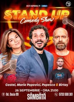 Stand-up Comedy cu Costel, Maria Popovici, Cristi Popesco & Birtaș la Club 99 | Show 2