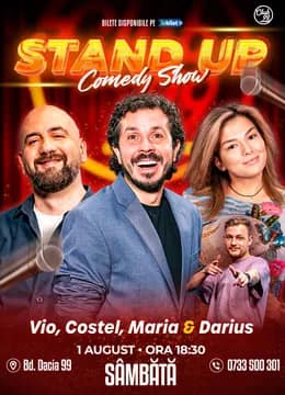 Stand-up Comedy cu Vio, Costel, Maria Popovici - Darius Grigorie la Club 99