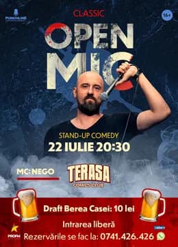 Stand-up Comedy Open mic la ComicsClub!