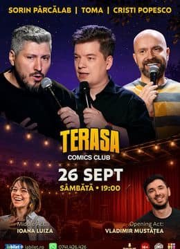 Stand-up cu Cristi Popesco, Toma, Sorin Pârcălab și Ioana Luiza la ComicsClub! ( Interior)