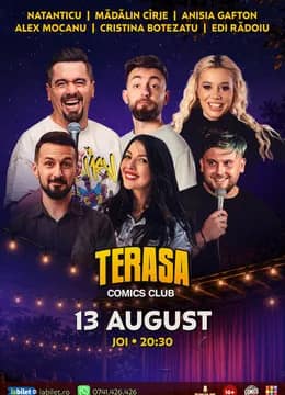 Stand-up cu Natanticu, Anisia, Cîrje, Mocanu, Edi Rădoiu și Cristina pe Terasa ComicsClub!