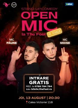 The Fool Terasa: Open Mic: MCs Moise & Păune