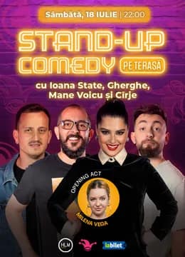 The Fool Terasa: Stand-up comedy cu Cîrje, Ioana State, Mane Voicu și Gherghe