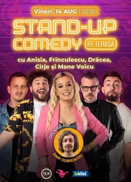 The Fool Terasa: Stand-up comedy cu Drăcea, Cîrje, Anisia, Mane Voicu și Frînculescu