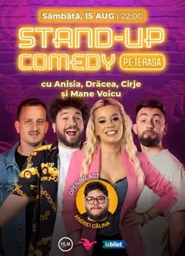 The Fool Terasa: Stand-up comedy cu Drăcea, Cîrje, Anisia și Mane Voicu