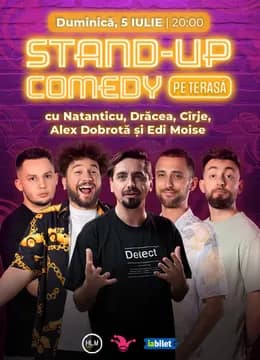 The Fool Terasa: Stand-up comedy cu Drăcea, Cîrje, Natanticu, Alex Dobrotă și Edi Moise