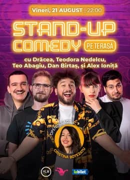 The Fool Terasa: Stand-up comedy cu Drăcea, Teodora Nedelcu, Teo Abagiu, Dan Birtaș și Alex Ioniță