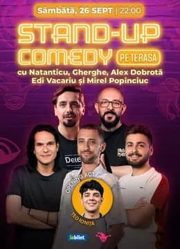 The Fool Terasa: Stand-up comedy cu Natanticu, Alex Dobrota, Gherghe, Edi Vacariu și Mirel Popinciuc