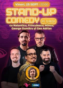 The Fool Terasa: Stand-up comedy cu Natanticu, Mincu, Frînculescu, George Dumitru și Geo Adrian